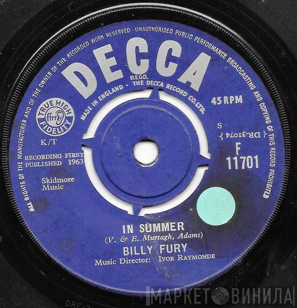 Billy Fury - In Summer