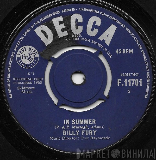 Billy Fury - In Summer