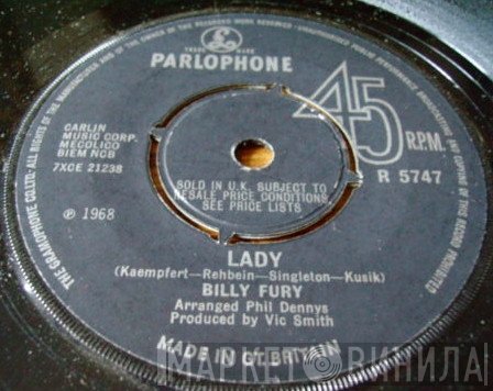 Billy Fury  - Lady
