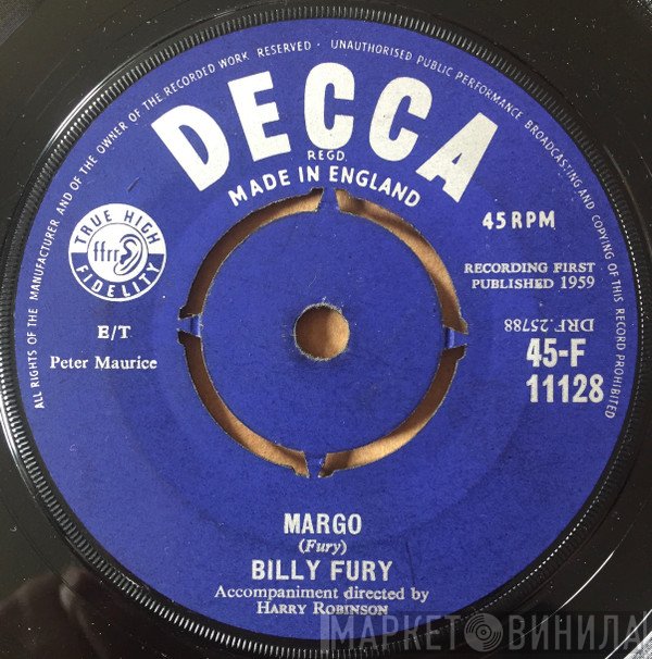 Billy Fury - Margo