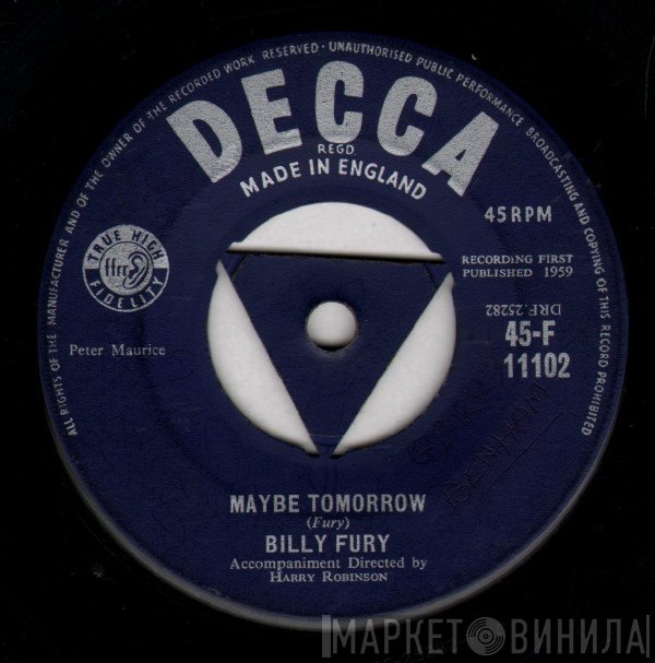 Billy Fury  - Maybe Tomorrow