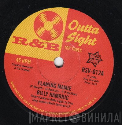 Billy Hambric, The Upsetters  - Flaming Mamie / Jaywalking