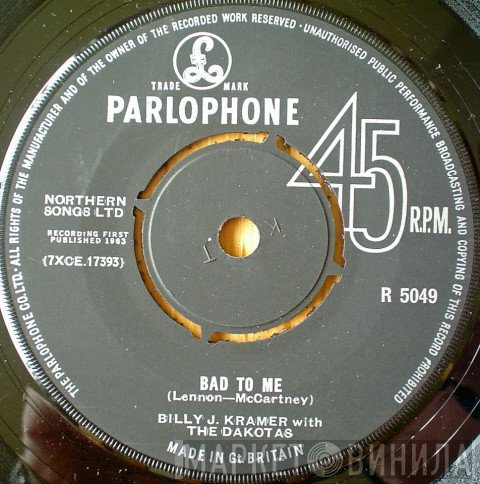 Billy J. Kramer &amp; The Dakotas - Bad To Me