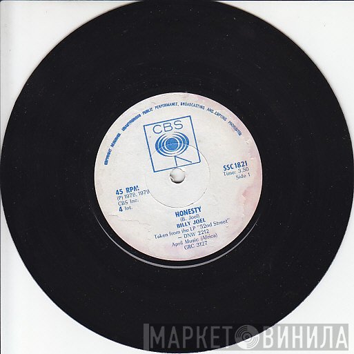 Billy Joel  - Honesty / Root Beer Rag