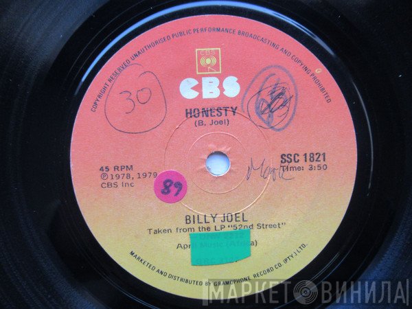 Billy Joel  - Honesty / Root Beer Rag