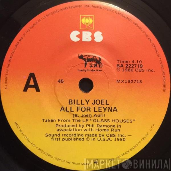 Billy Joel  - All For Leyna