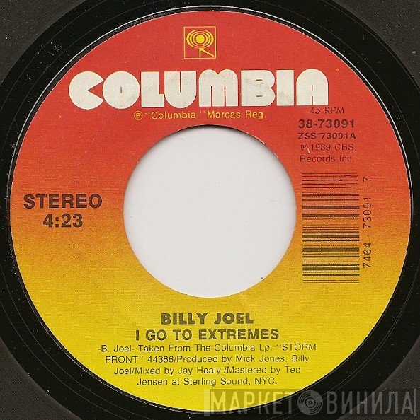 Billy Joel  - I Go To Extremes