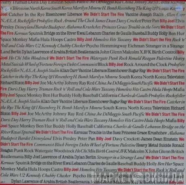 Billy Joel - We Didn't Start The Fire
