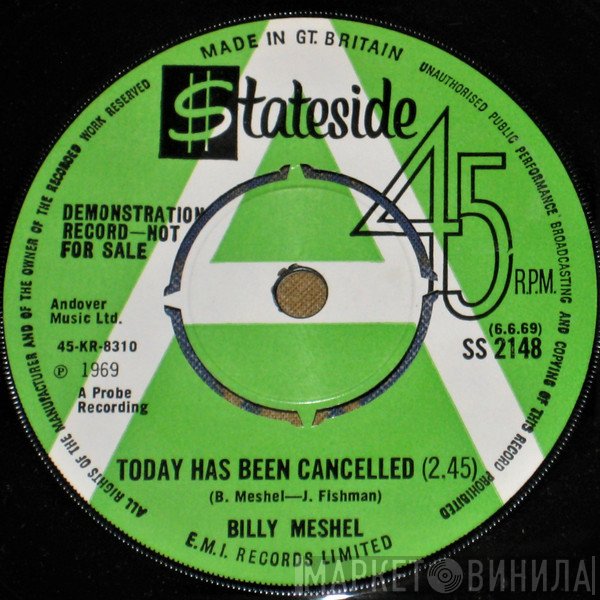 Billy Meshel - Today Has Been Cancelled