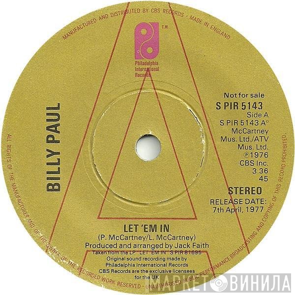 Billy Paul - Let 'Em In