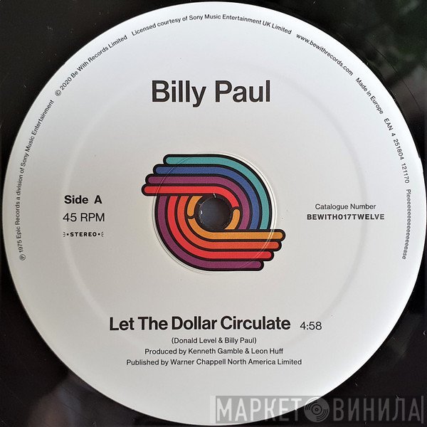 Billy Paul - Let The Dollar Circulate