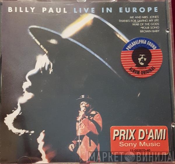 Billy Paul  - Live In Europe