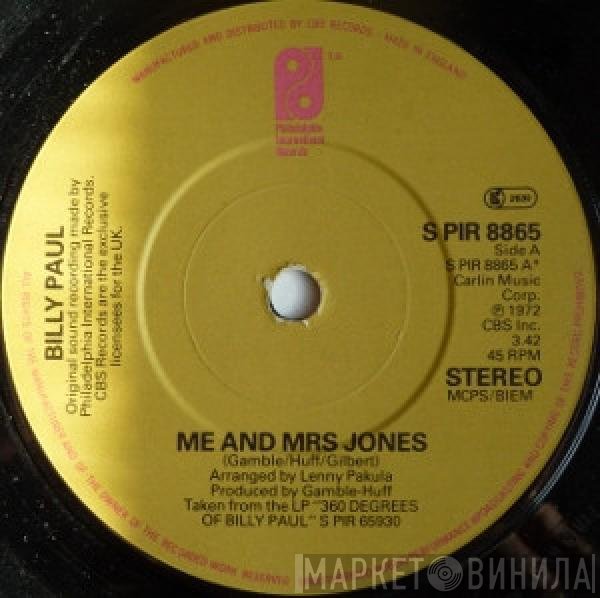 Billy Paul - Me And Mrs Jones / Let Em In