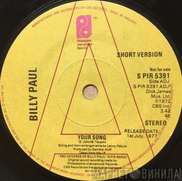 Billy Paul - Your Song