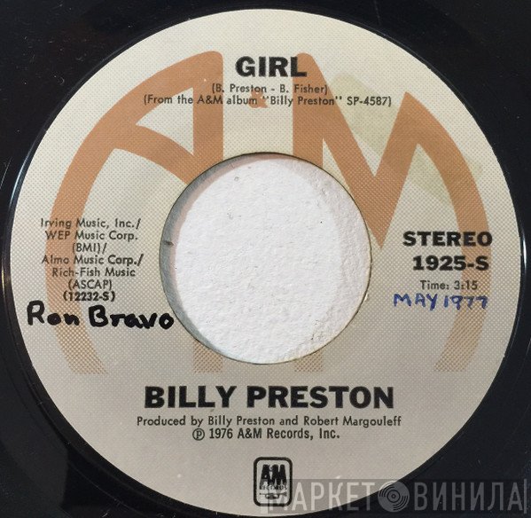 Billy Preston  - Girl