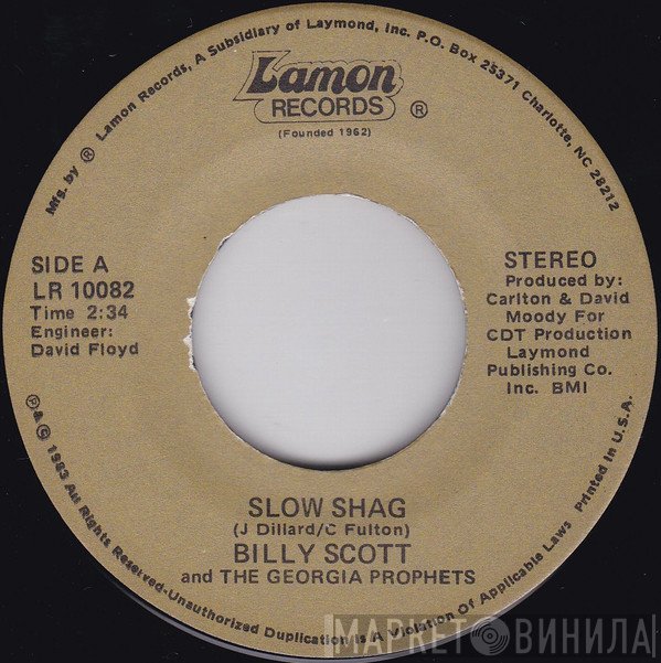 Billy Scott & The Georgia Prophets - Slow Shag / Seaside Love