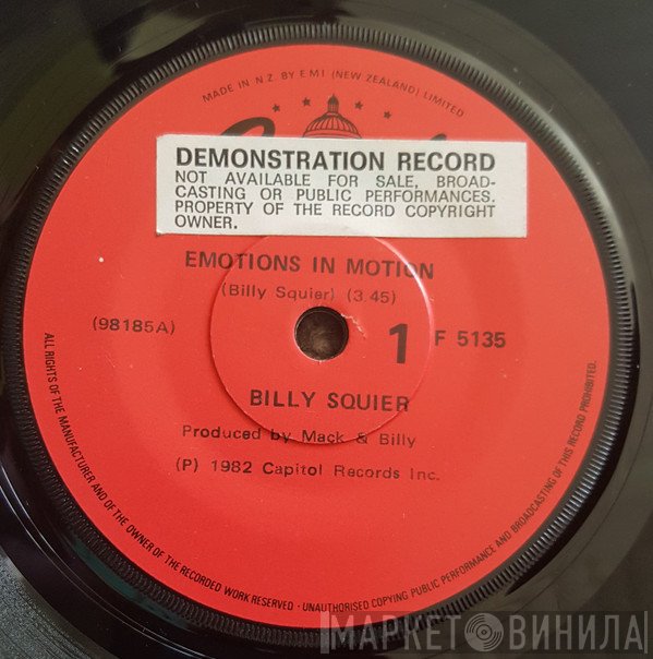 Billy Squier  - Emotions In Motion
