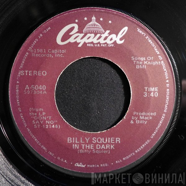 Billy Squier  - In The Dark