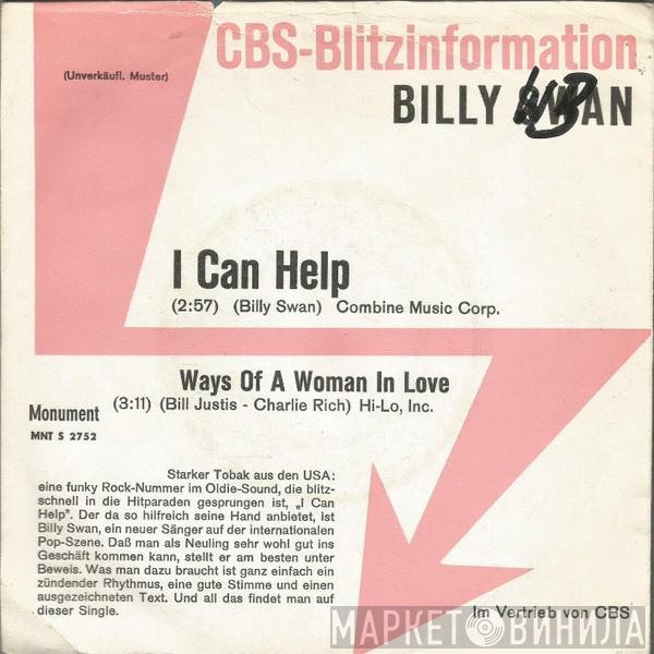 Billy Swan  - I Can Help