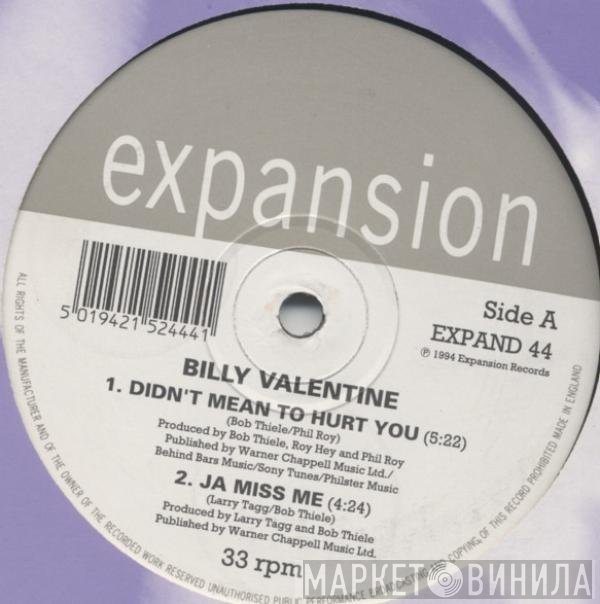 Billy Valentine - Didn't Mean To Hurt You EP