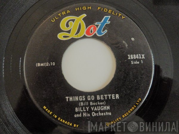 Billy Vaughn And His Orchestra  - Things Go Better