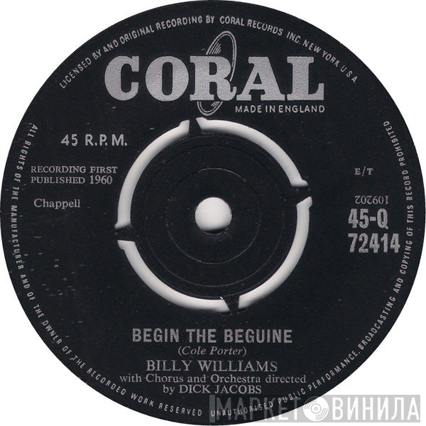 Billy Williams  - Begin The Beguine / For You