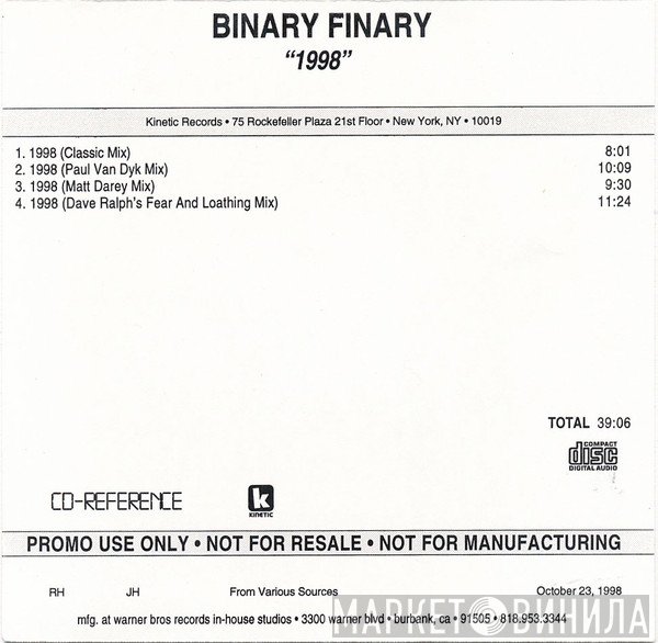 Binary Finary  - 1998