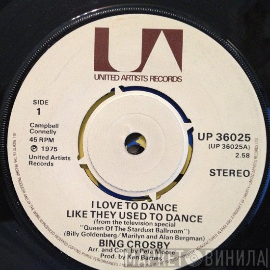 Bing Crosby - I Love To Dance Like They Used To Dance