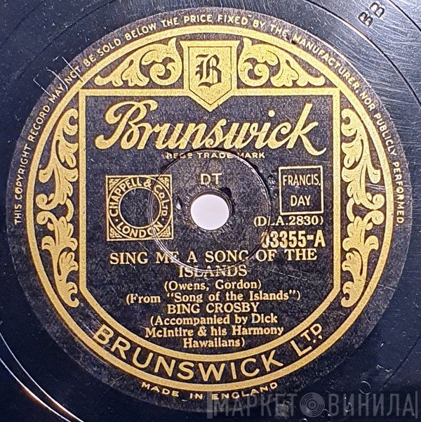 Bing Crosby - Sing Me A Song Of The Islands / Blue Shadows And White Gardenias