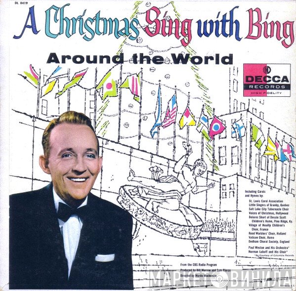 Bing Crosby With Paul Weston And His Orchestra, Norman Luboff Choir  - A Christmas Sing With Bing - Around The World