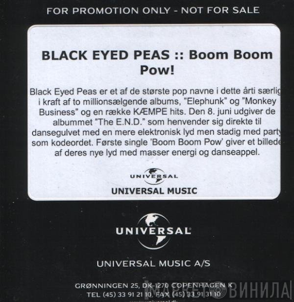Black Eyed Peas  - Boom Boom Pow