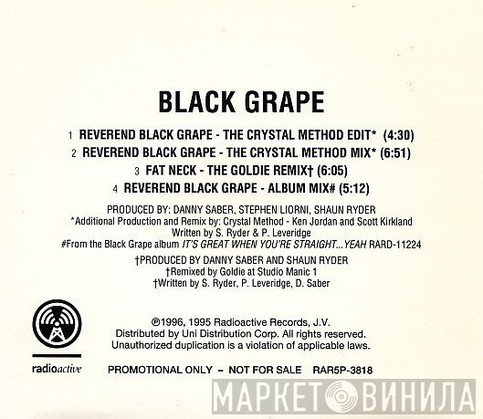 Black Grape - Reverend Black Grape