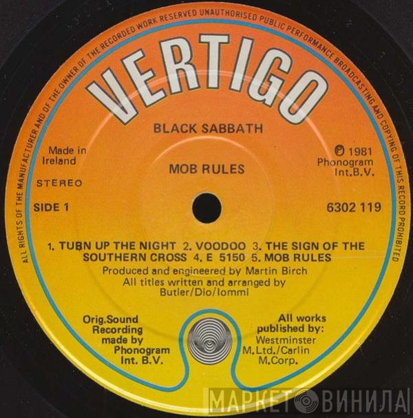 Black Sabbath  - Mob Rules