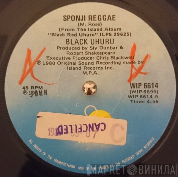 Black Uhuru  - Sponji Reggae
