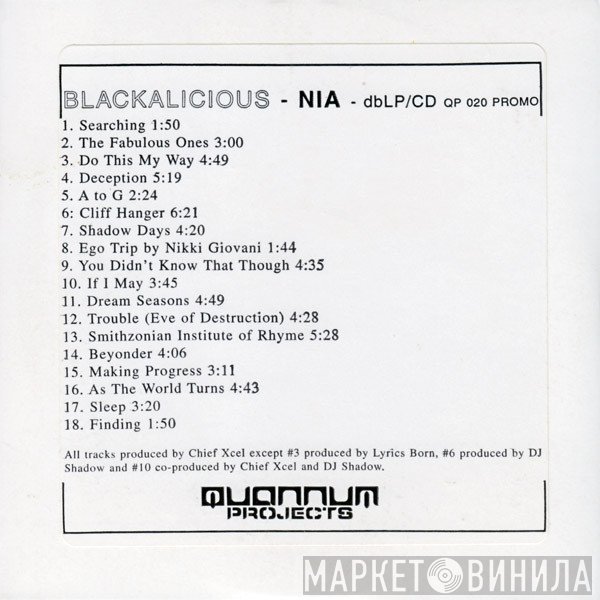 Blackalicious  - Nia