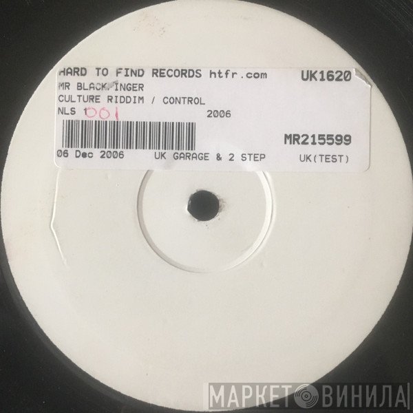Blackfinger - Culture Riddim / Control