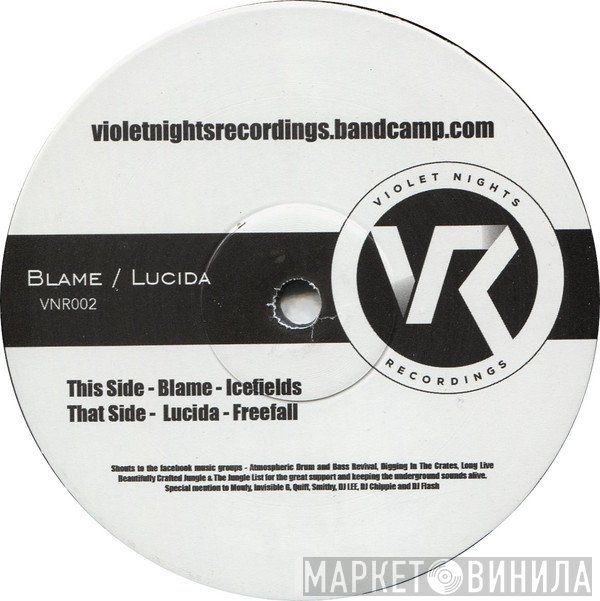 Blame, Lucida - Icefields / Freefall