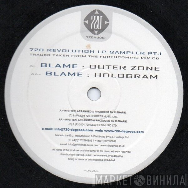 Blame - 720 Revolution LP Sampler Pt. 1