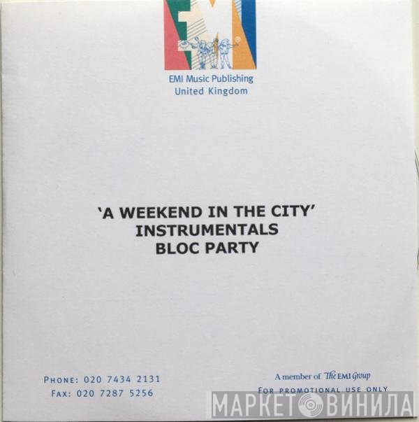 Bloc Party  - A Weekend In The City (Instrumentals)