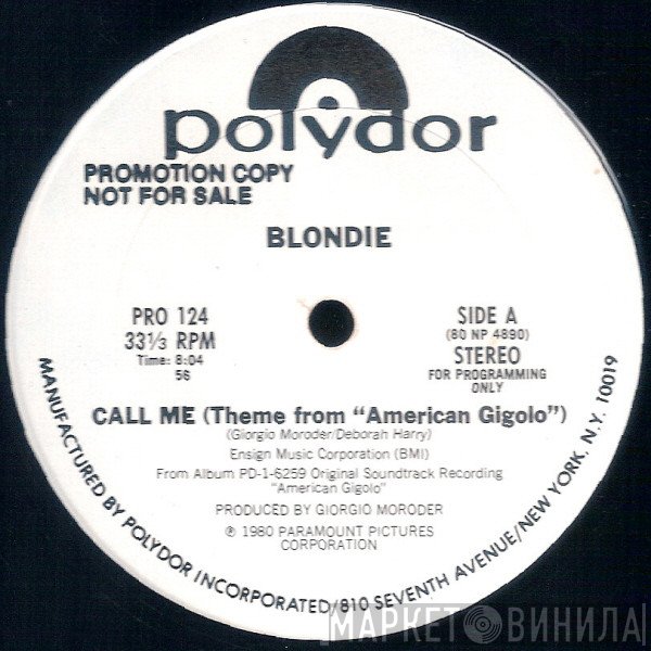 Blondie / Giorgio Moroder  - Call Me / Night Drive
