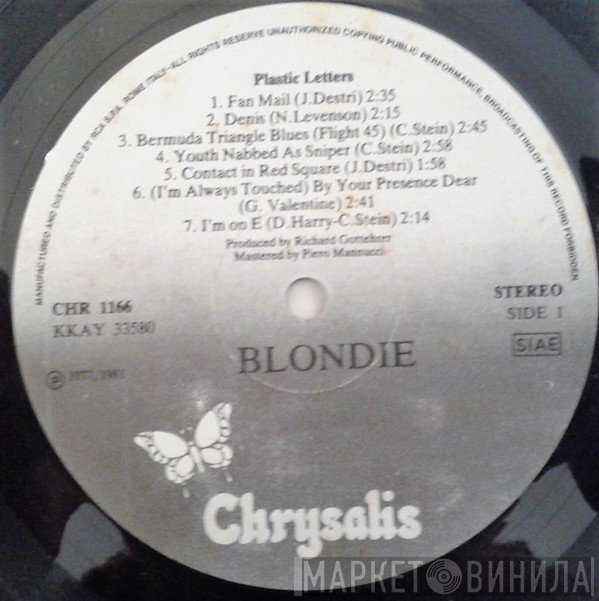 Blondie  - Plastic Letters