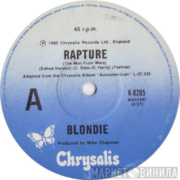 Blondie  - Rapture (The Man From Mars)