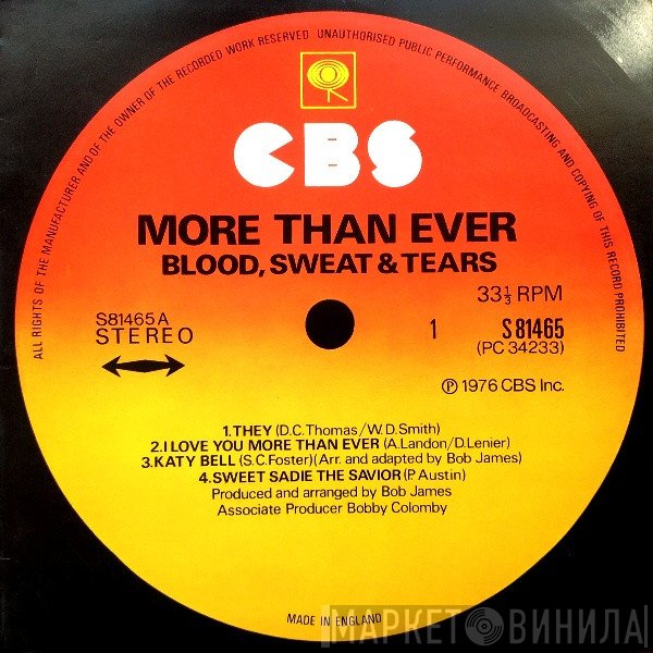 Blood, Sweat And Tears - More Than Ever