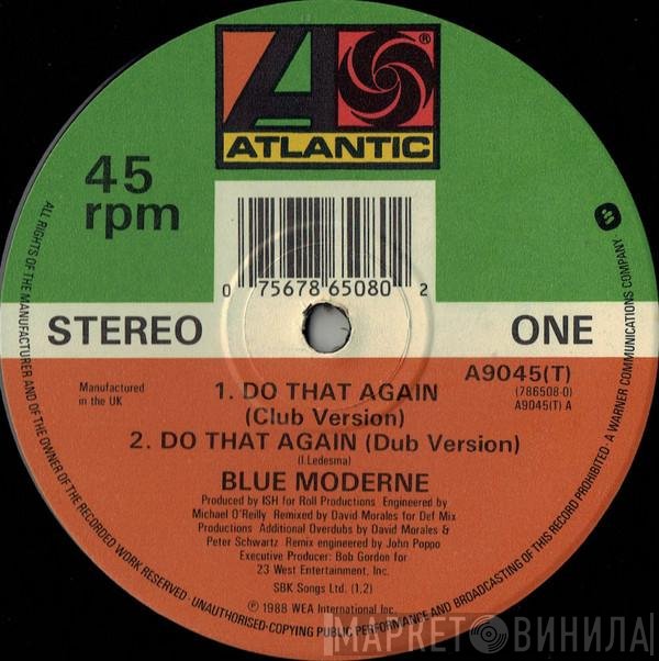 Blue Moderne - Do That Again
