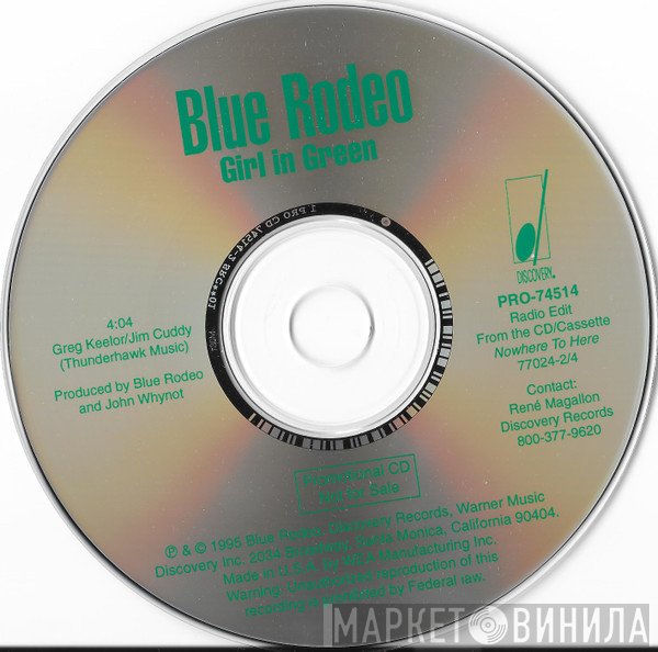 Blue Rodeo  - Girl In Green