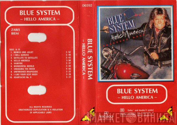Blue System  - Hello America