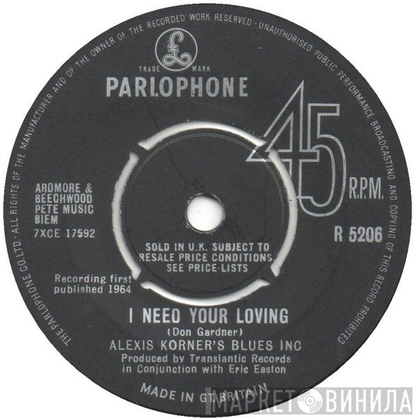 Blues Incorporated - I Need Your Loving