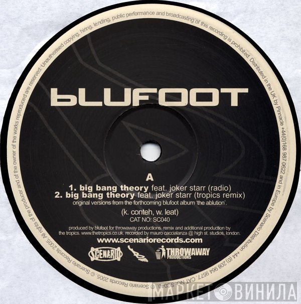 Blufoot - Big Bang Theory / Alphabet Man