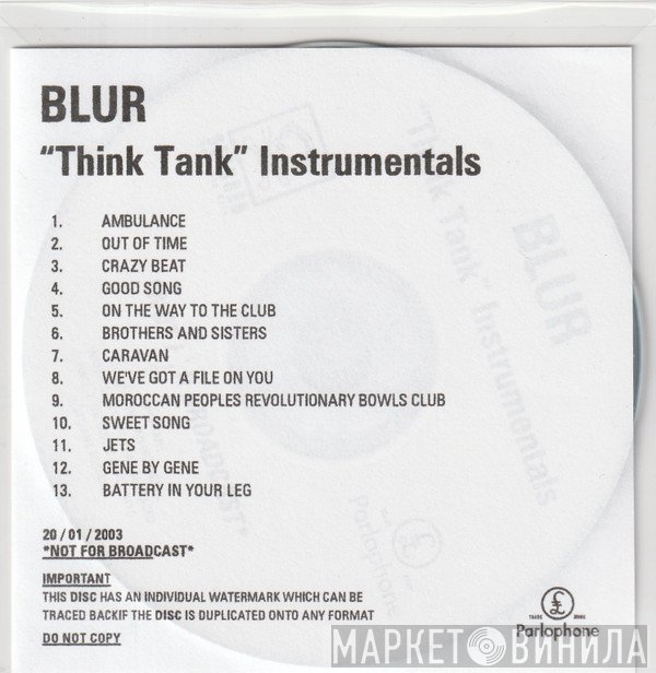Blur  - Think Tank (Instrumentals)
