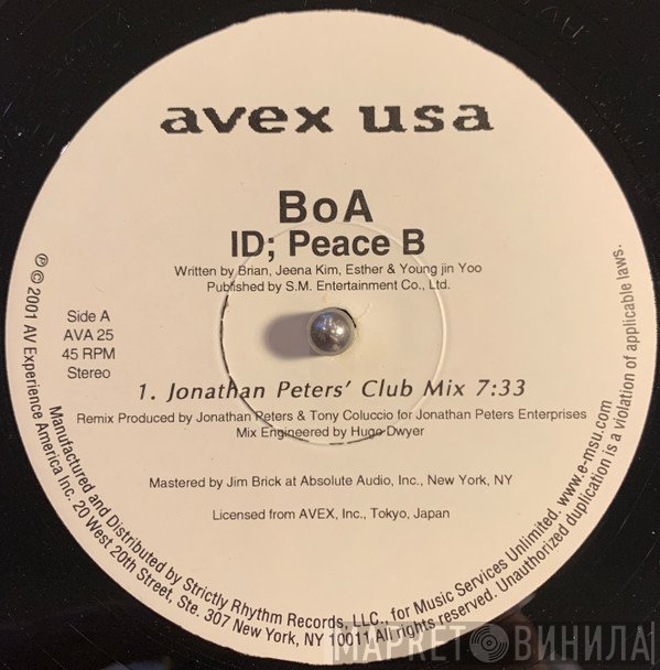 BoA - ID; Peace B